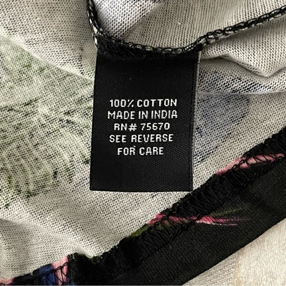 WXYZ men black tropical crewneck tshirt size XL NWT - Picture 8 of 9